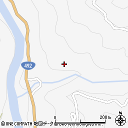 徳島県美馬市木屋平大北652周辺の地図