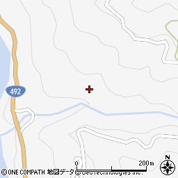 徳島県美馬市木屋平大北631周辺の地図