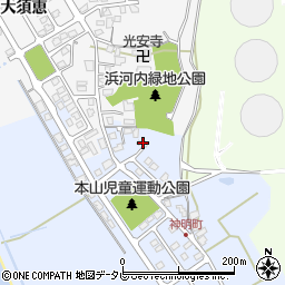 山口県山陽小野田市本山町189周辺の地図