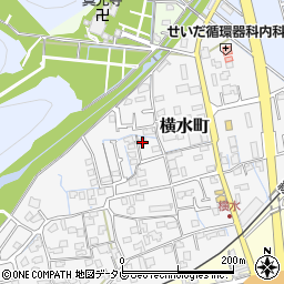 愛媛県新居浜市横水町周辺の地図