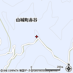 徳島県三好市山城町赤谷427周辺の地図