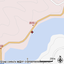 奈良県吉野郡十津川村平谷651周辺の地図