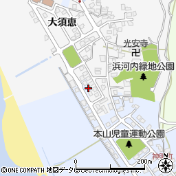 山口県山陽小野田市本山町205周辺の地図