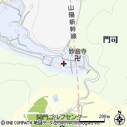 関門霊園周辺の地図