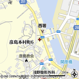 ジョイフル下関彦島店周辺の地図