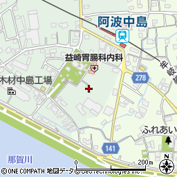徳島県阿南市那賀川町赤池183周辺の地図