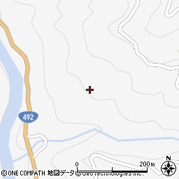 徳島県美馬市木屋平大北629周辺の地図