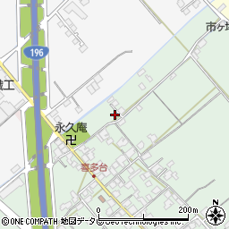 愛媛県西条市喜多台244周辺の地図