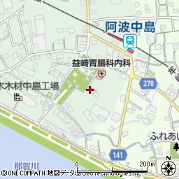 徳島県阿南市那賀川町赤池184周辺の地図