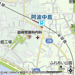 徳島県阿南市那賀川町赤池180-2周辺の地図