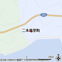 三重県熊野市二木島里町周辺の地図