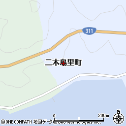 三重県熊野市二木島里町周辺の地図