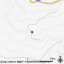 徳島県美馬市木屋平大北425周辺の地図