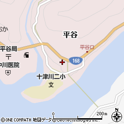 奈良県吉野郡十津川村平谷244周辺の地図