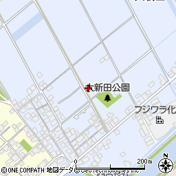 愛媛県西条市大新田周辺の地図