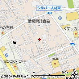 愛媛県新居浜市松原町周辺の地図