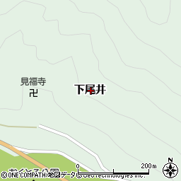和歌山県東牟婁郡北山村下尾井周辺の地図