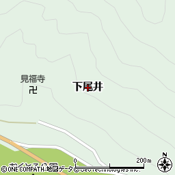 和歌山県北山村（東牟婁郡）下尾井周辺の地図