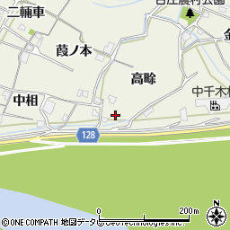徳島県阿南市羽ノ浦町古庄高畭周辺の地図