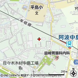 徳島県阿南市那賀川町赤池291周辺の地図