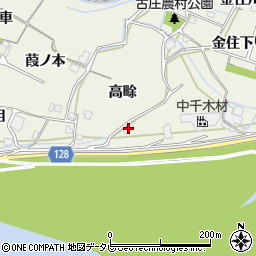 徳島県阿南市羽ノ浦町古庄高畭24周辺の地図