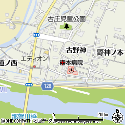 徳島県阿南市羽ノ浦町古庄古野神13-13周辺の地図