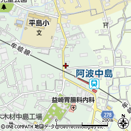 徳島県阿南市那賀川町赤池161-7周辺の地図