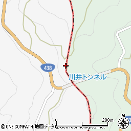 徳島県美馬市木屋平大北258周辺の地図