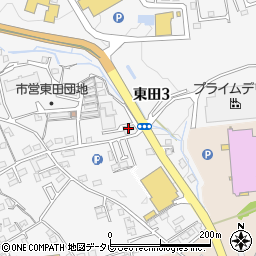 東田大師堂周辺の地図