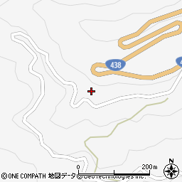 徳島県美馬市木屋平大北421周辺の地図