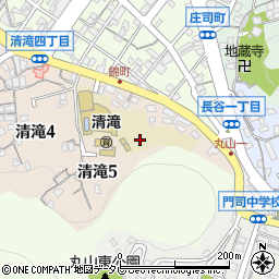 福岡県北九州市門司区清滝5丁目周辺の地図
