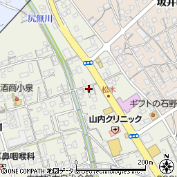 愛媛県新居浜市松木町周辺の地図