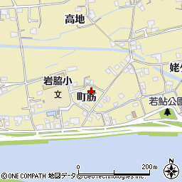 徳島県阿南市羽ノ浦町岩脇町筋周辺の地図