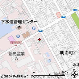 ローソン宇部港町店周辺の地図