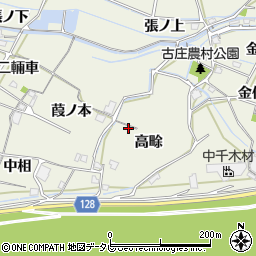 徳島県阿南市羽ノ浦町古庄高畭8周辺の地図