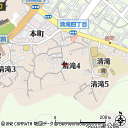 福岡県北九州市門司区清滝4丁目周辺の地図
