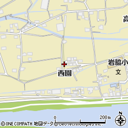 徳島県阿南市羽ノ浦町岩脇西園周辺の地図