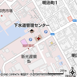 宇部・山陽小野田消防局宇部中央消防署周辺の地図