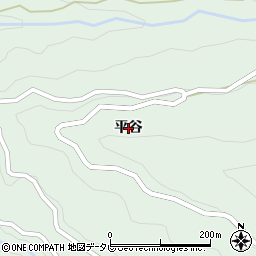徳島県美馬市穴吹町古宮（平谷）周辺の地図