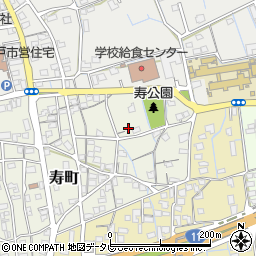 愛媛県新居浜市寿町周辺の地図