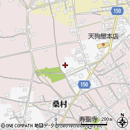 愛媛県西条市桑村周辺の地図