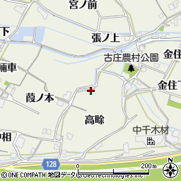 徳島県阿南市羽ノ浦町古庄高畭6周辺の地図