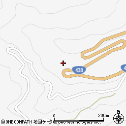 徳島県美馬市木屋平大北413周辺の地図