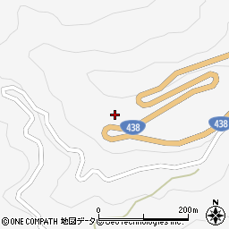 徳島県美馬市木屋平大北414周辺の地図