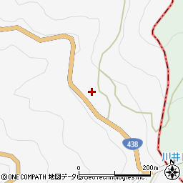 徳島県美馬市木屋平大北257周辺の地図