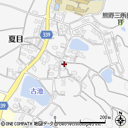 愛媛県松山市夏目438周辺の地図
