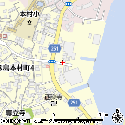 山口県下関市彦島本村町3丁目周辺の地図