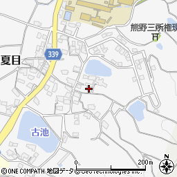愛媛県松山市夏目530-1周辺の地図