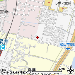 愛媛県松山市夏目2周辺の地図