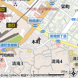 福岡県北九州市門司区本町3-2周辺の地図